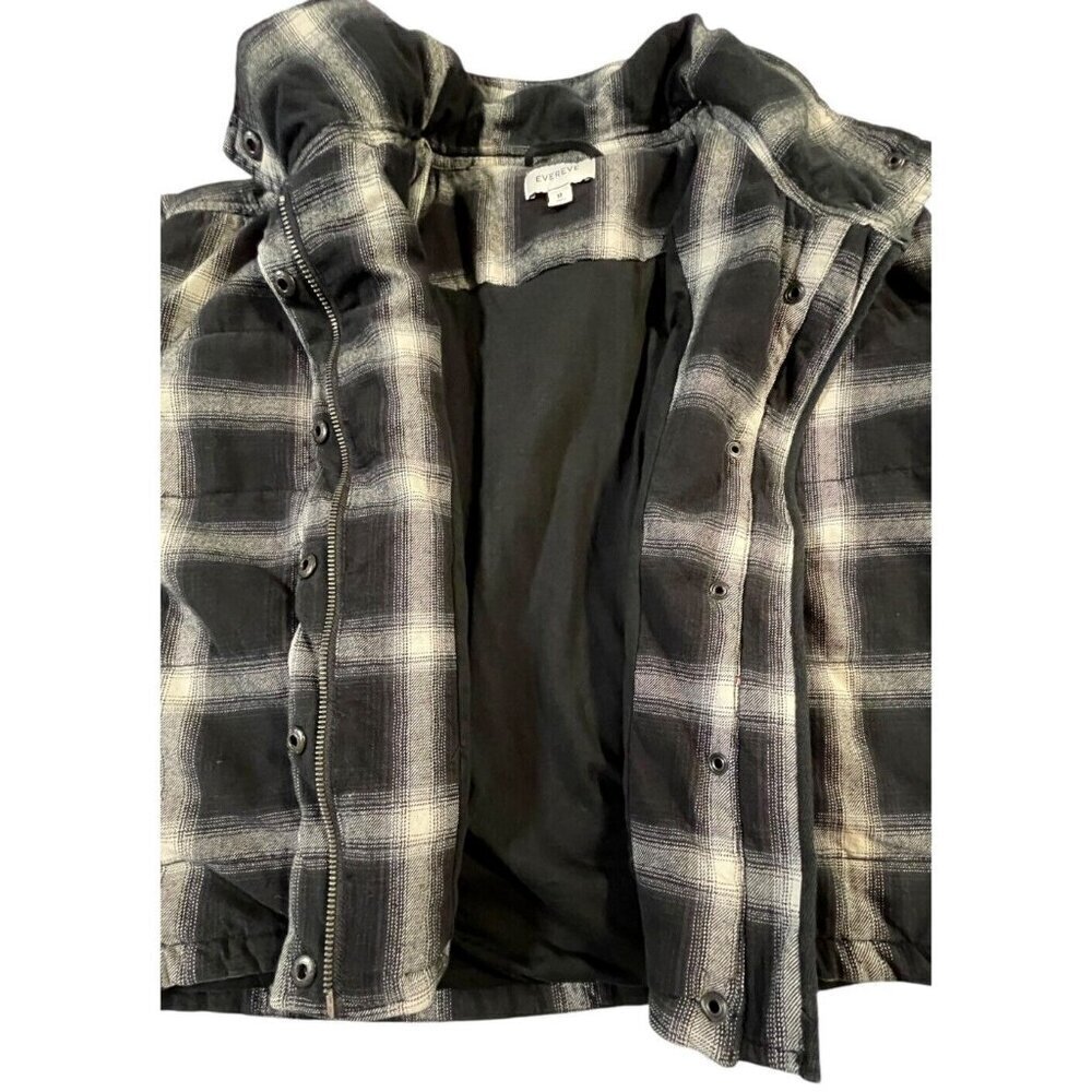 EVEREVE Lucy Plaid Cropped Jacket β Medium - Picture 7 of 13